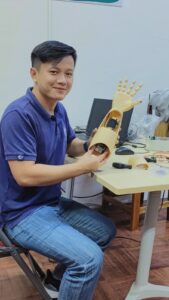 Engineer and prosthetic